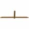 Ekena Millwork Eugene Smooth Timber Gable Bracket, Western Red Cedar, 72"W x 24"H x 1 1/2"D x 3 1/2"F, 8/12 Pitch GBW072X24X0204EUG00SWR - alternate 4